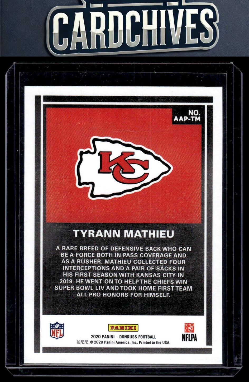 Tyrann Mathieu 2020 Donruss #AAP-TM Action All-Pros
