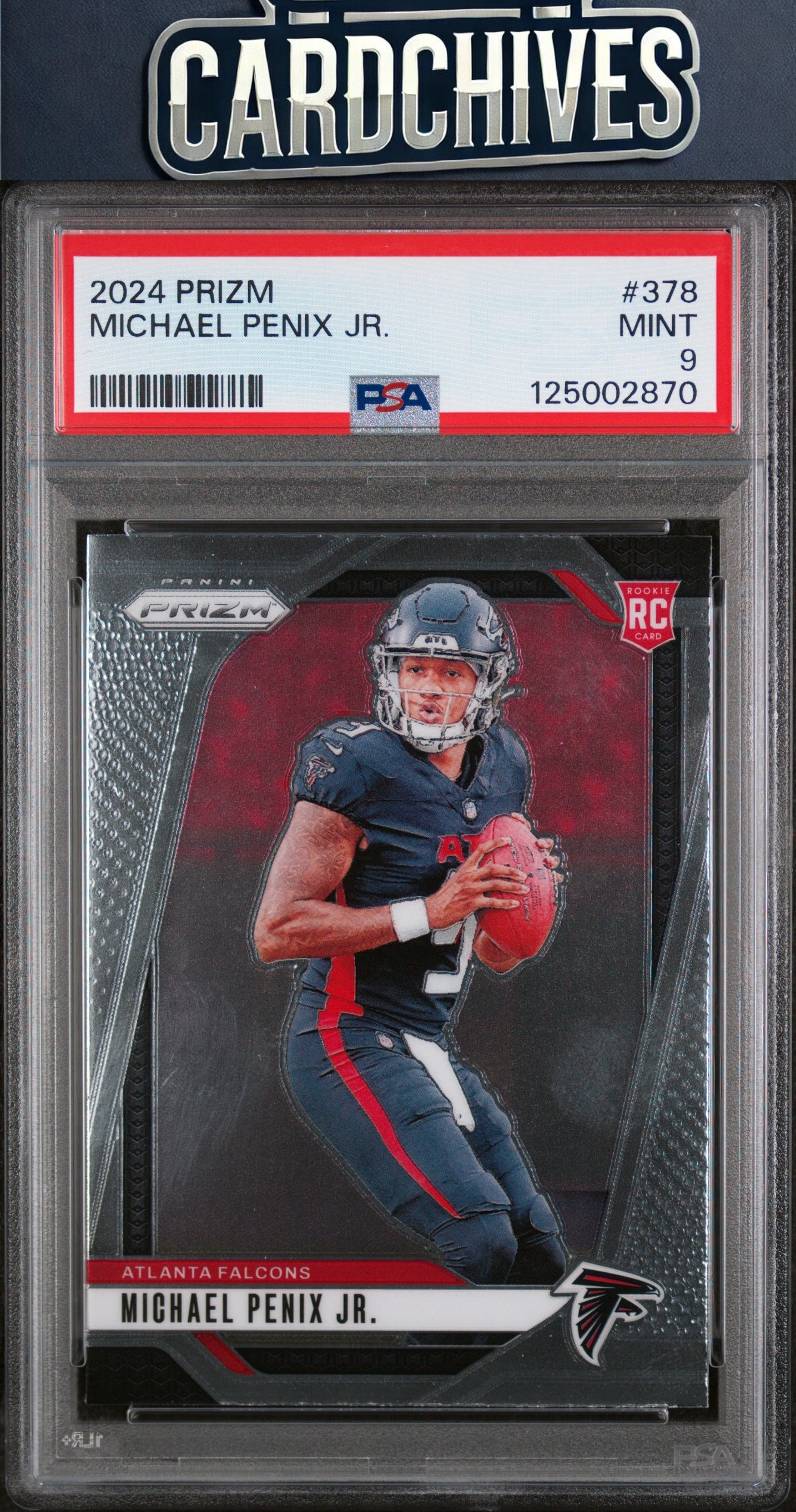 Michael Penix Jr. 2024 Panini Prizm #378 PSA 9 MINT