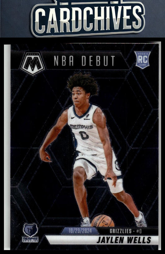 Jaylen Wells 2024-25 Panini Mosaic #260 Base Mosaic Rookie RC BASE