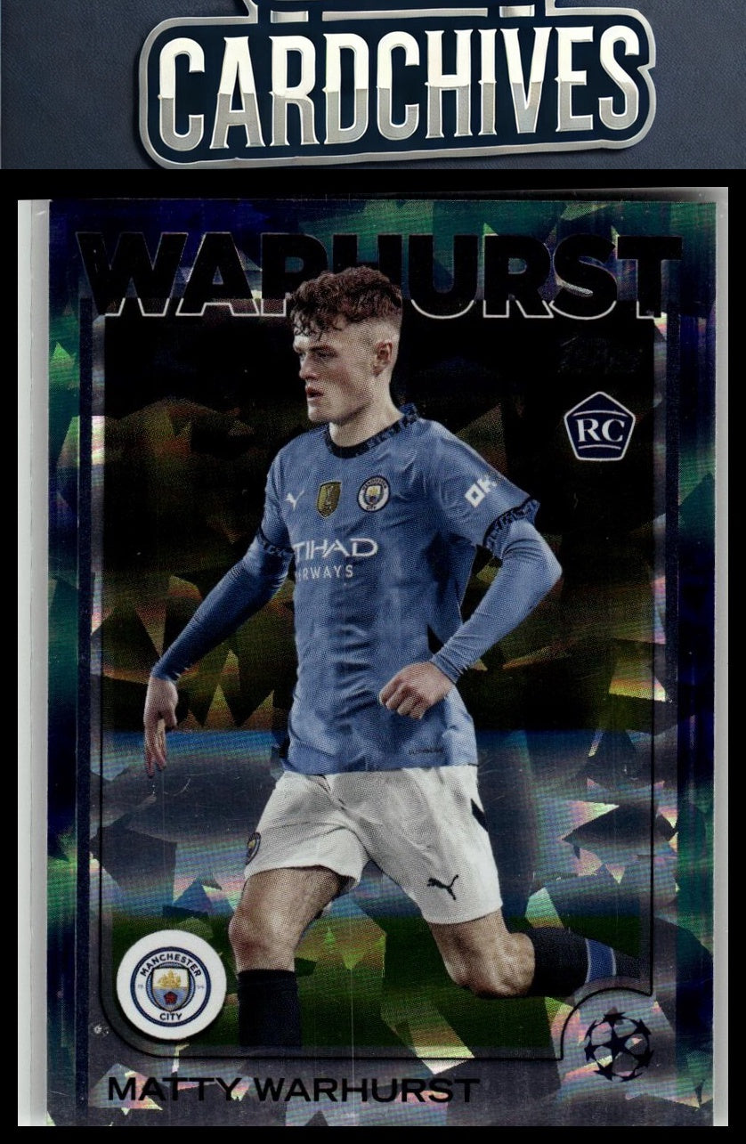 Matty Warhurst 2024-25 Topps UEFA Club Competitions #92 Green FlowFractor RC