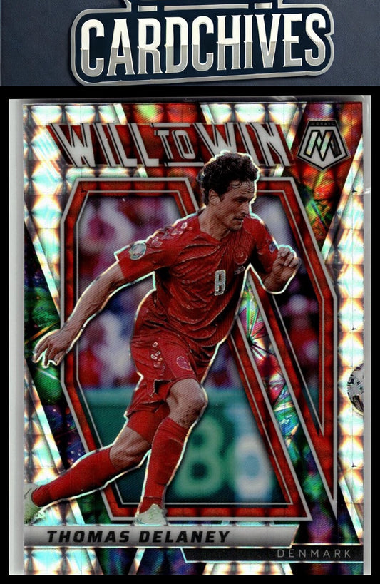 Thomas Delaney 2021-22 Panini Road to FIFA World Cup #7 Will to Win Mosaic