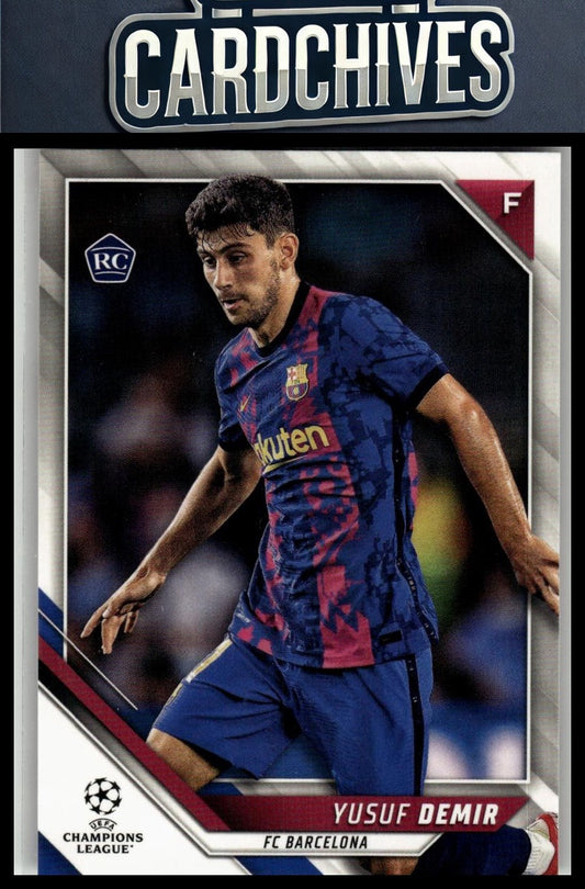 Yusuf Demir 2021-22 Topps UEFA Champions League #140 Rookie