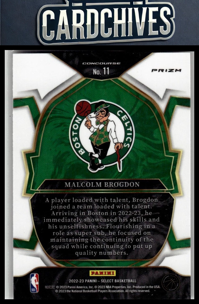 Malcolm Brogdon 2022-23 Panini Select #11 Silver Prizms