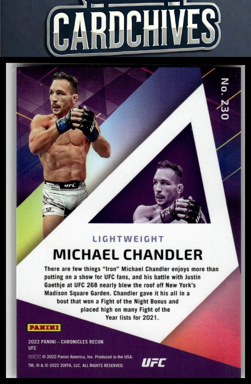 Michael Chandler 2022 Panini Chronicles UFC #230