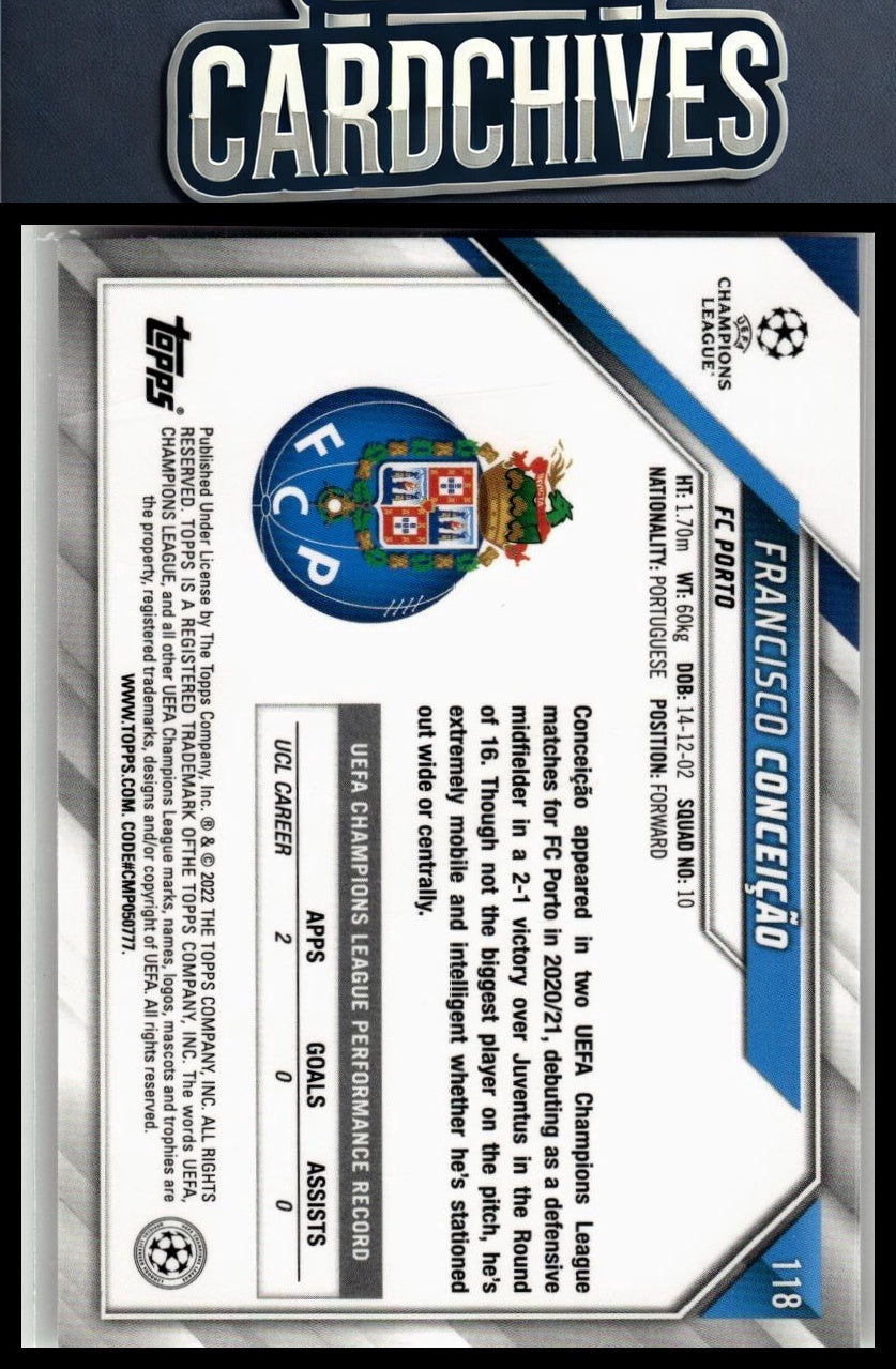 Francisco Conceição 2021-22 Topps UEFA Champions League #118 Rookie