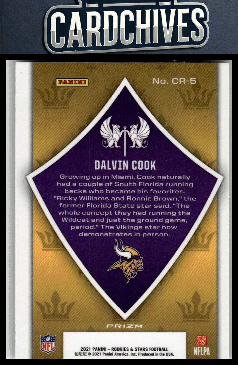 Dalvin Cook 2021 Panini Rookies & Stars #CR-5 Crusade Red Wave