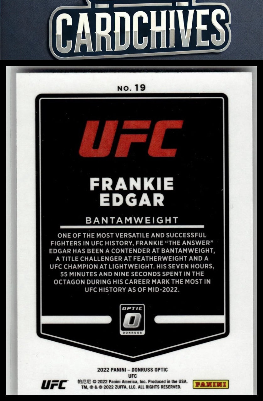 Frankie Edgar 2022 Donruss Optic UFC #19
