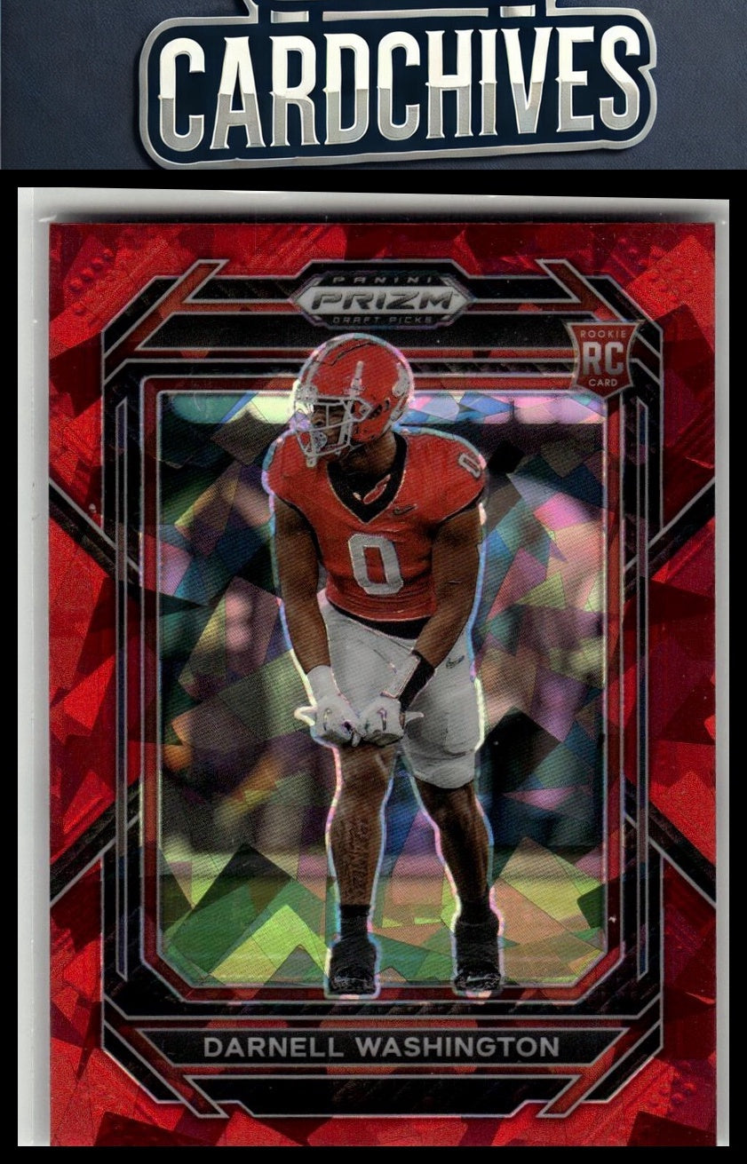 Darnell Washington 2023 Panini Prizm Draft Picks #156 Prizms Red Ice