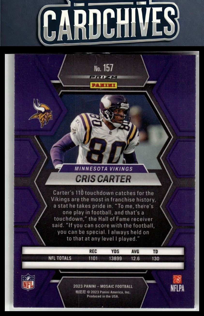 Cris Carter 2023 Panini Mosaic #157 Mosaic
