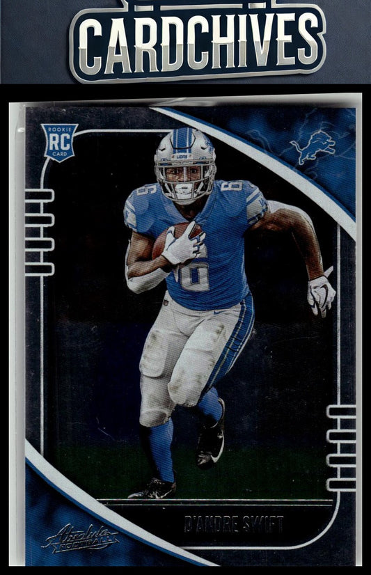 D'Andre Swift 2020 Panini Absolute #124 Retail Rookie
