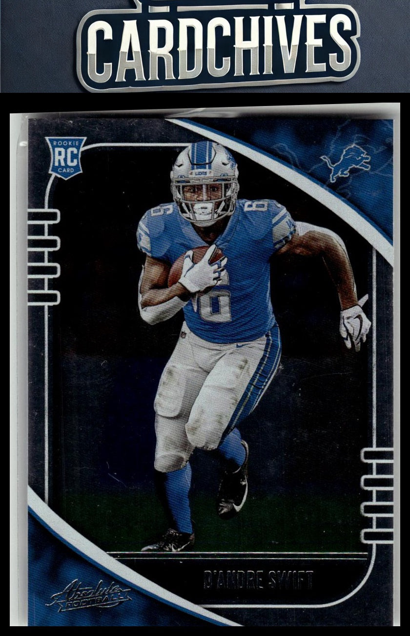 D'Andre Swift 2020 Panini Absolute #124 Retail Rookie