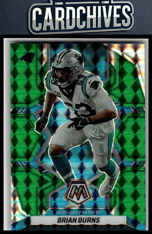 Brian Burns 2022 Panini Mosaic #234 Mosaic Green