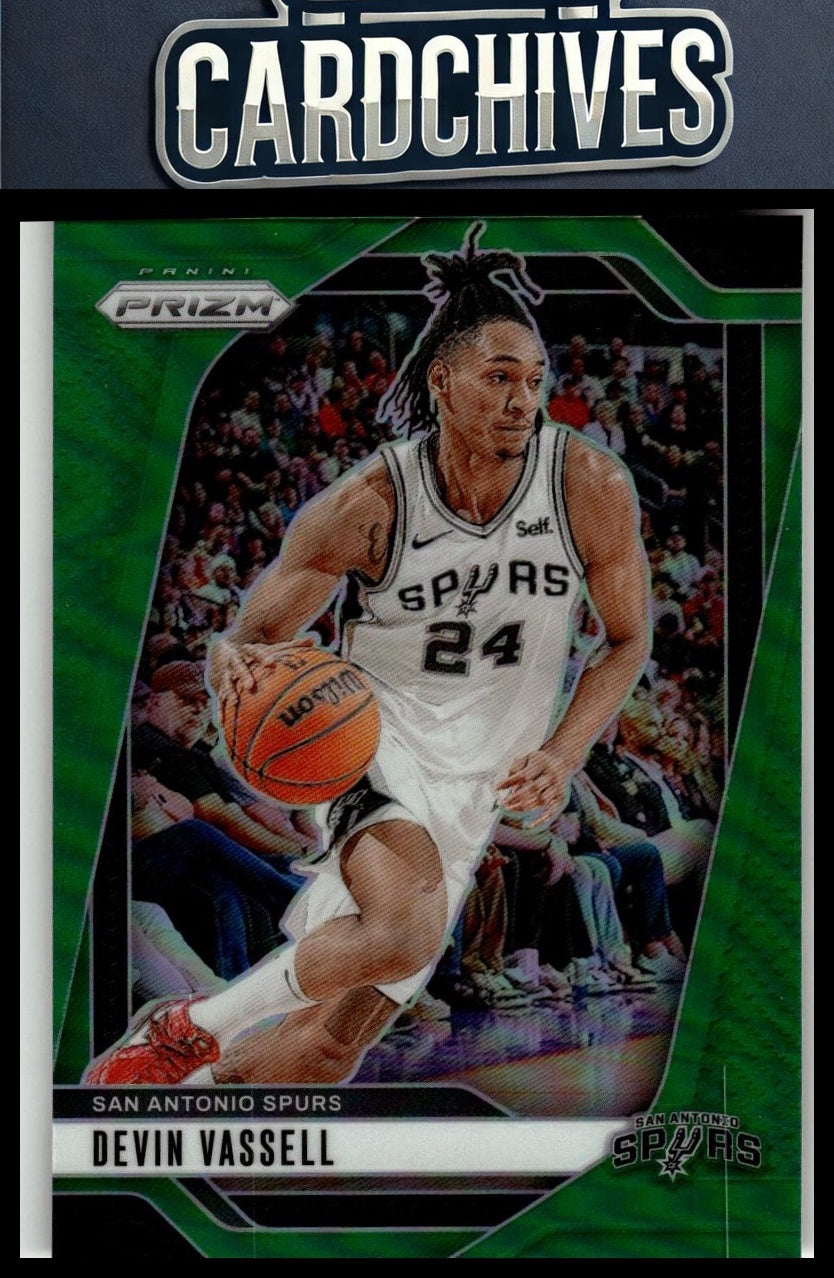 Devin Vassell 2024-25 Panini Prizm #25 Prizms Green