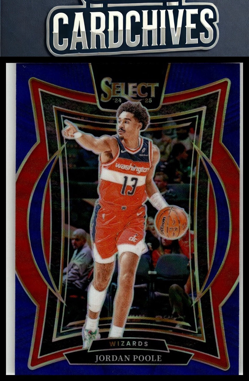 Jordan Poole 2024-25 Panini Select #17 Blue Prizm