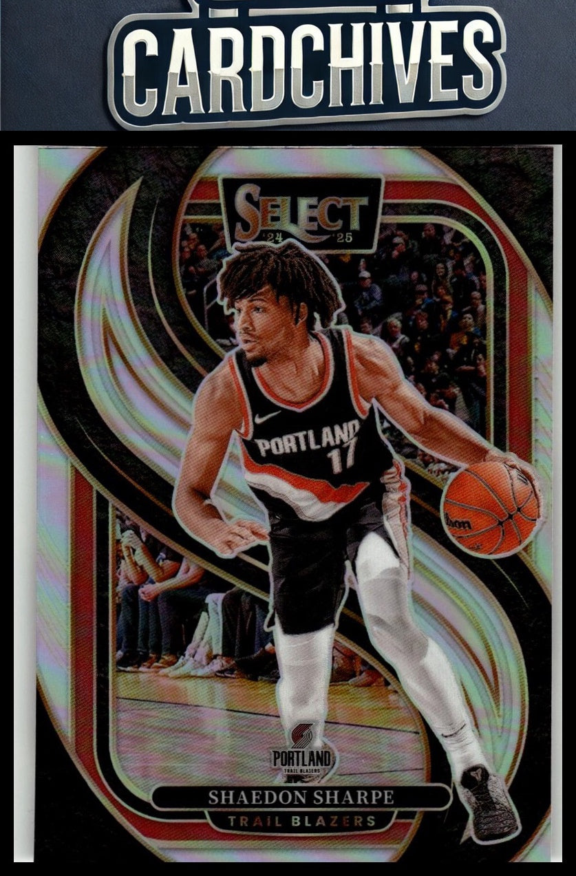 Shaedon Sharpe 2024-25 Panini Select #152 Silver Prizm