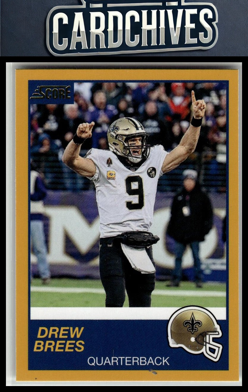 Drew Brees 2019 Score #263 Gold