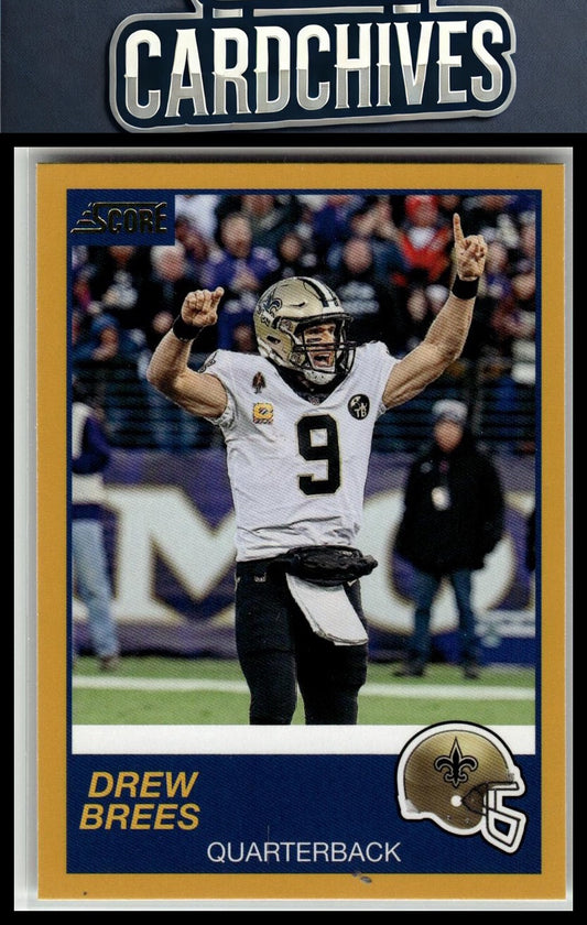 Drew Brees 2019 Score #263 Gold