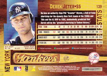 Derek Jeter 1997 Pinnacle #139 PSA 8.5 NM-MT+
