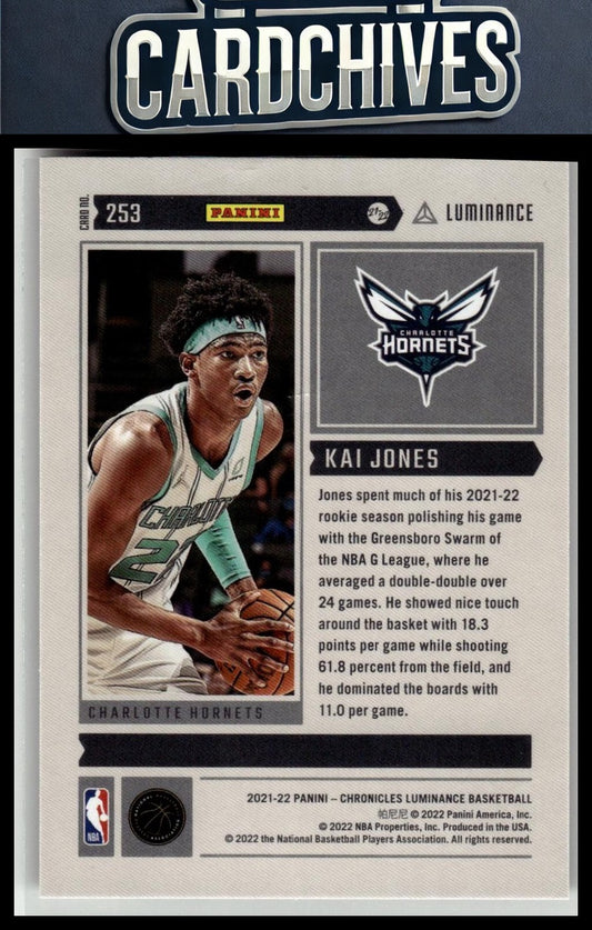 Kai Jones 2021-22 Panini Chronicles #253