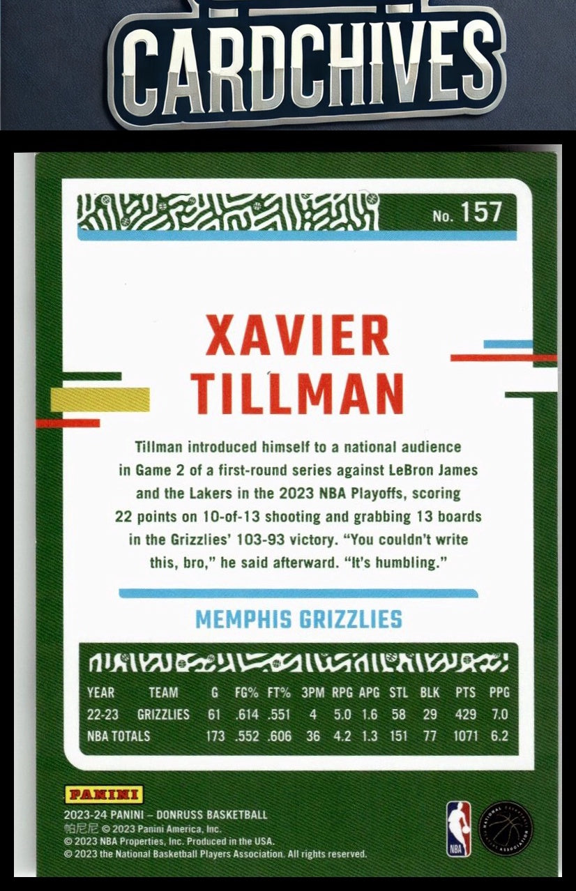 Xavier Tillman 2023-24 Donruss #157