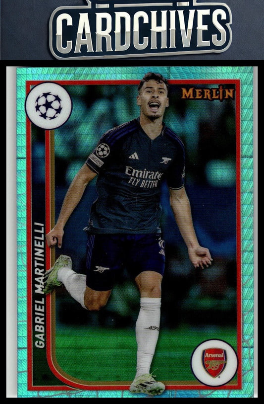 Gabriel Martinelli 2023-24 Merlin UEFA Club Competitions #10 Aqua Prism
