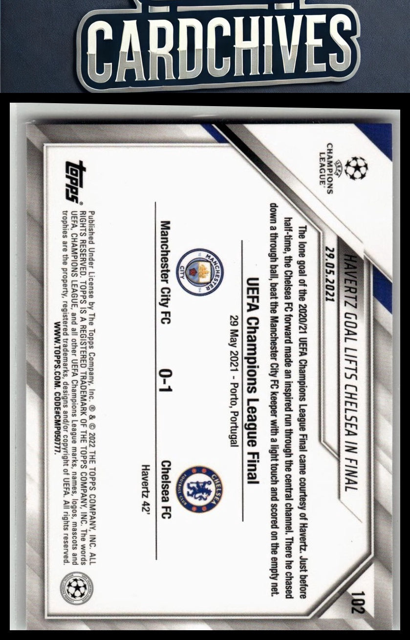 Kai Havertz 2021-22 Topps UEFA Champions League 1st Edition #102 Starball Foil