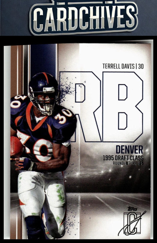 Terrell Davis 2024 Topps Signature Class #14 Bronze
