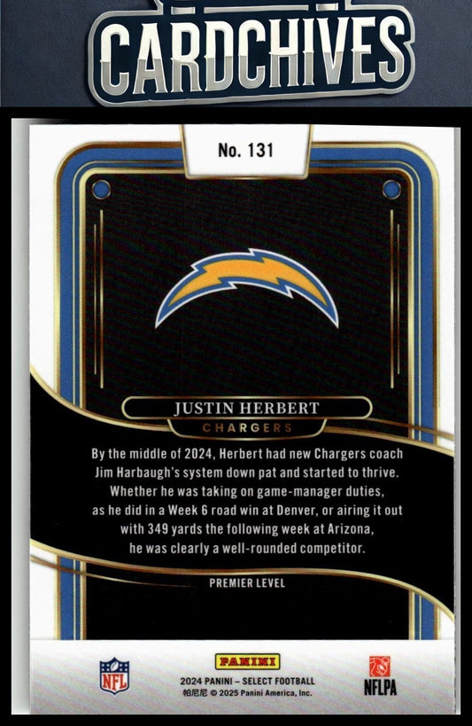Justin Herbert 2024 Panini Select #131