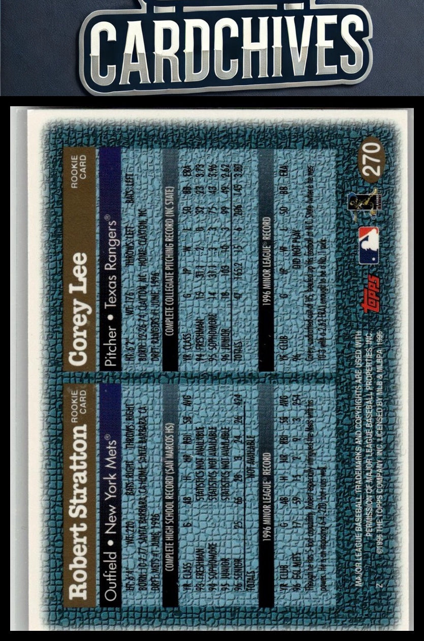 Corey Lee / Robert Stratton DPK, RC 1997 Topps #270 Rookie RC