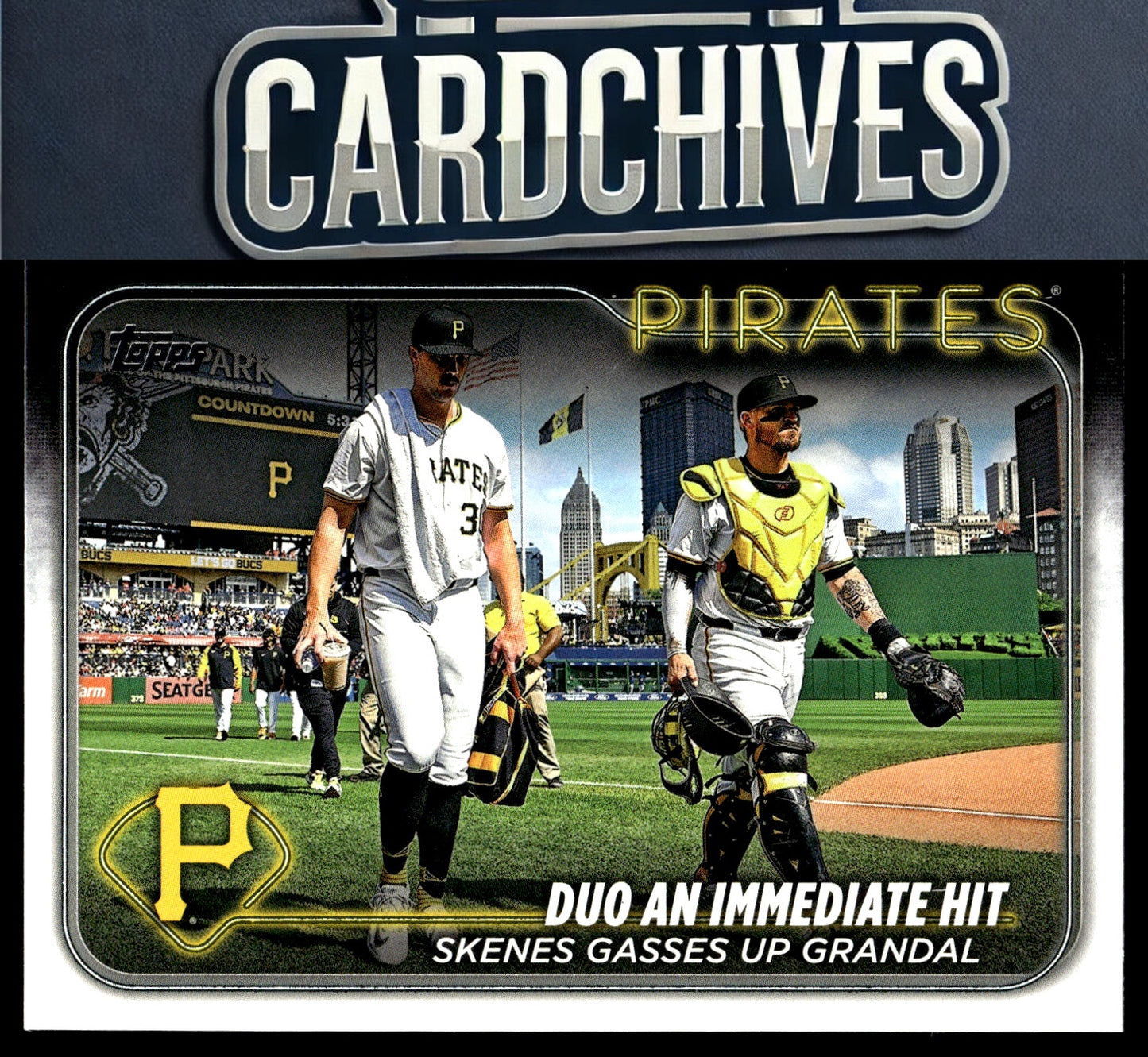 Duo An Immediate Hit: Skenes Gasses Up Grandal 2024 Topps Update #US160