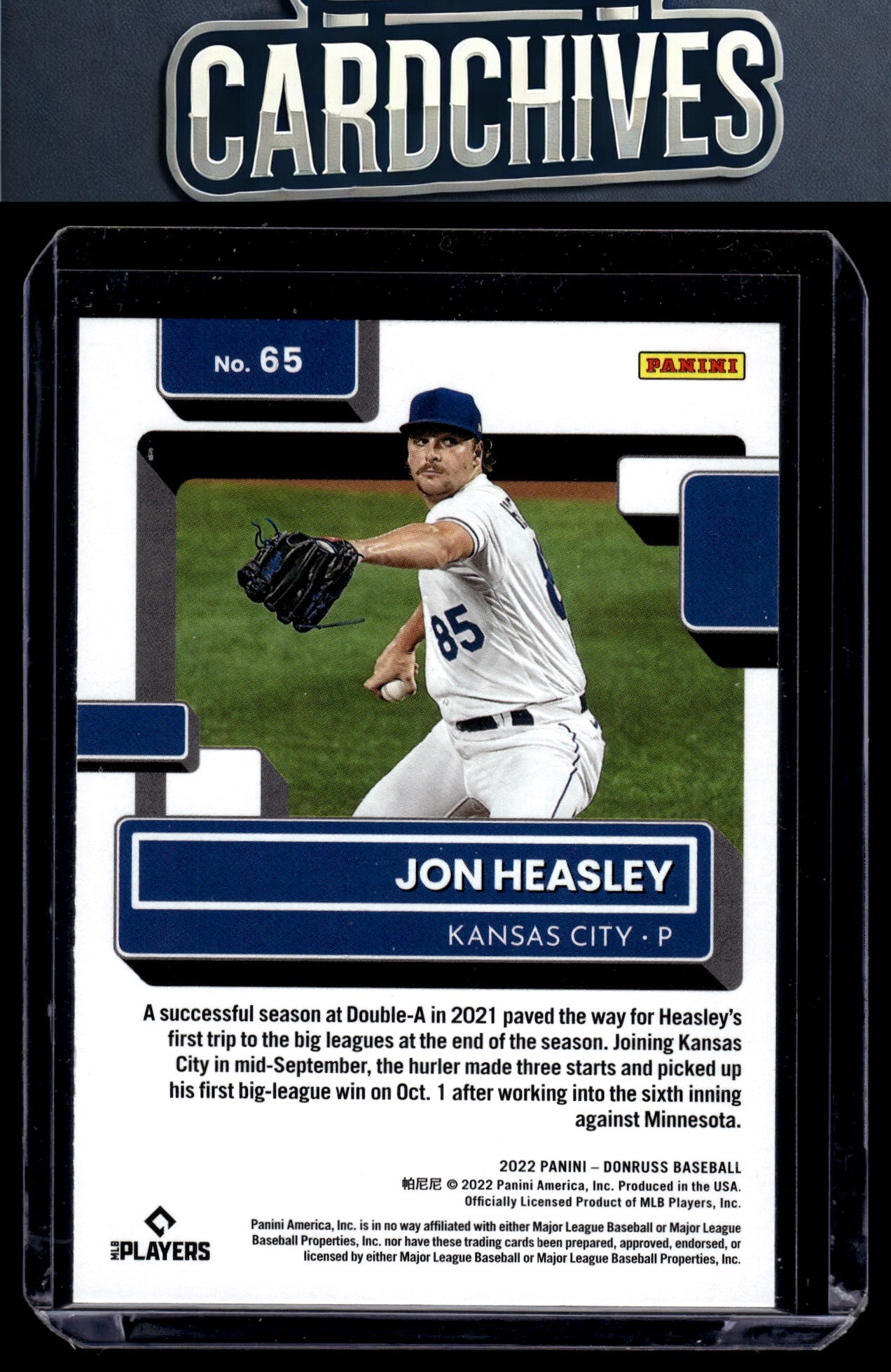 Jon Heasley 2022 Donruss #65 Rookie RC