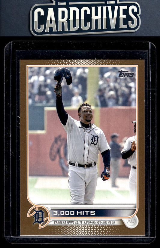 3000 Hits 2022 Topps Update #US183 Gold #/2022 SN