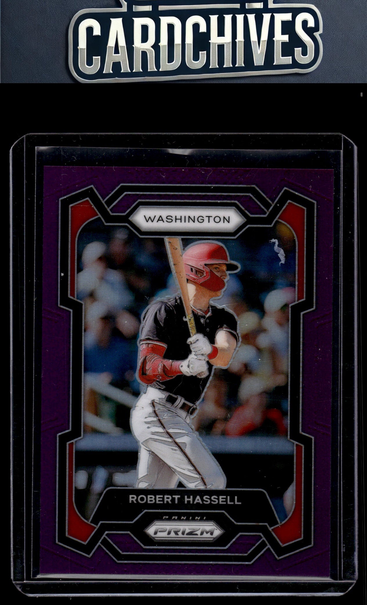 Robert Hassell 2024 Panini Prizm #194 Purple Prizms #/99 SN