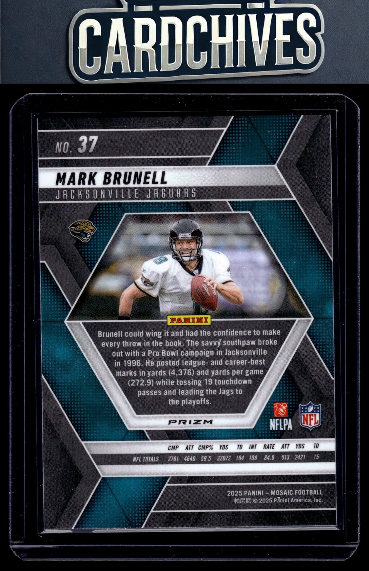 Mark Brunell 2025 Panini Mosaic #37 Mosaic Green