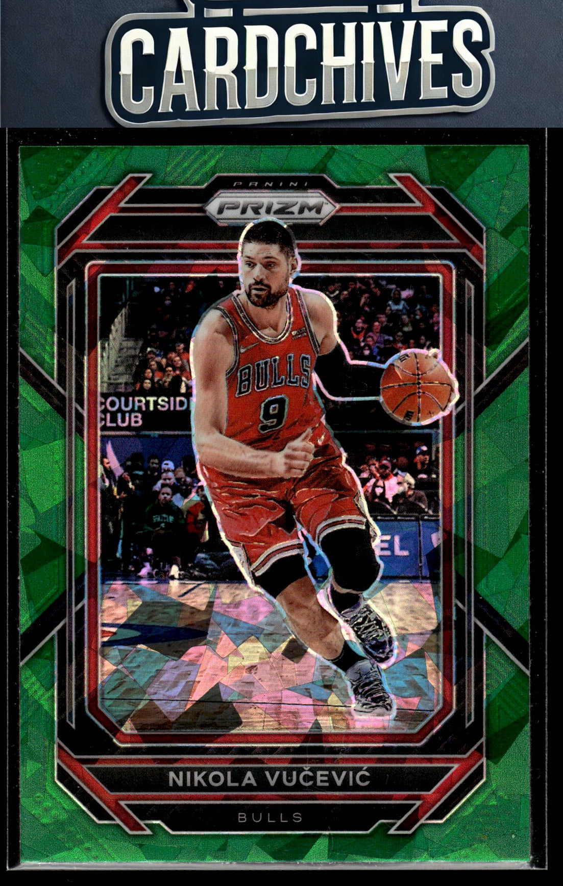 Nikola Vucevic 2022-23 Panini Prizm #80 Prizms Green Ice