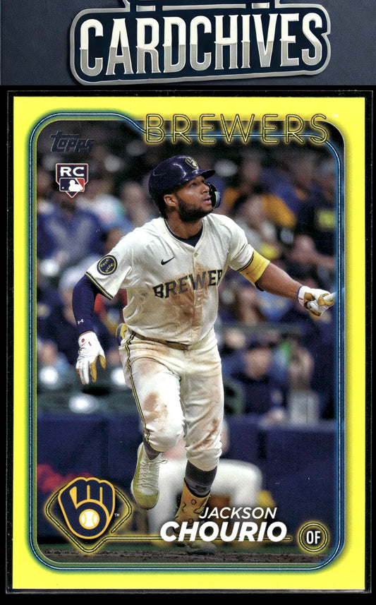 Jackson Chourio 2024 Topps Update #US240 Yellow Rookie RC