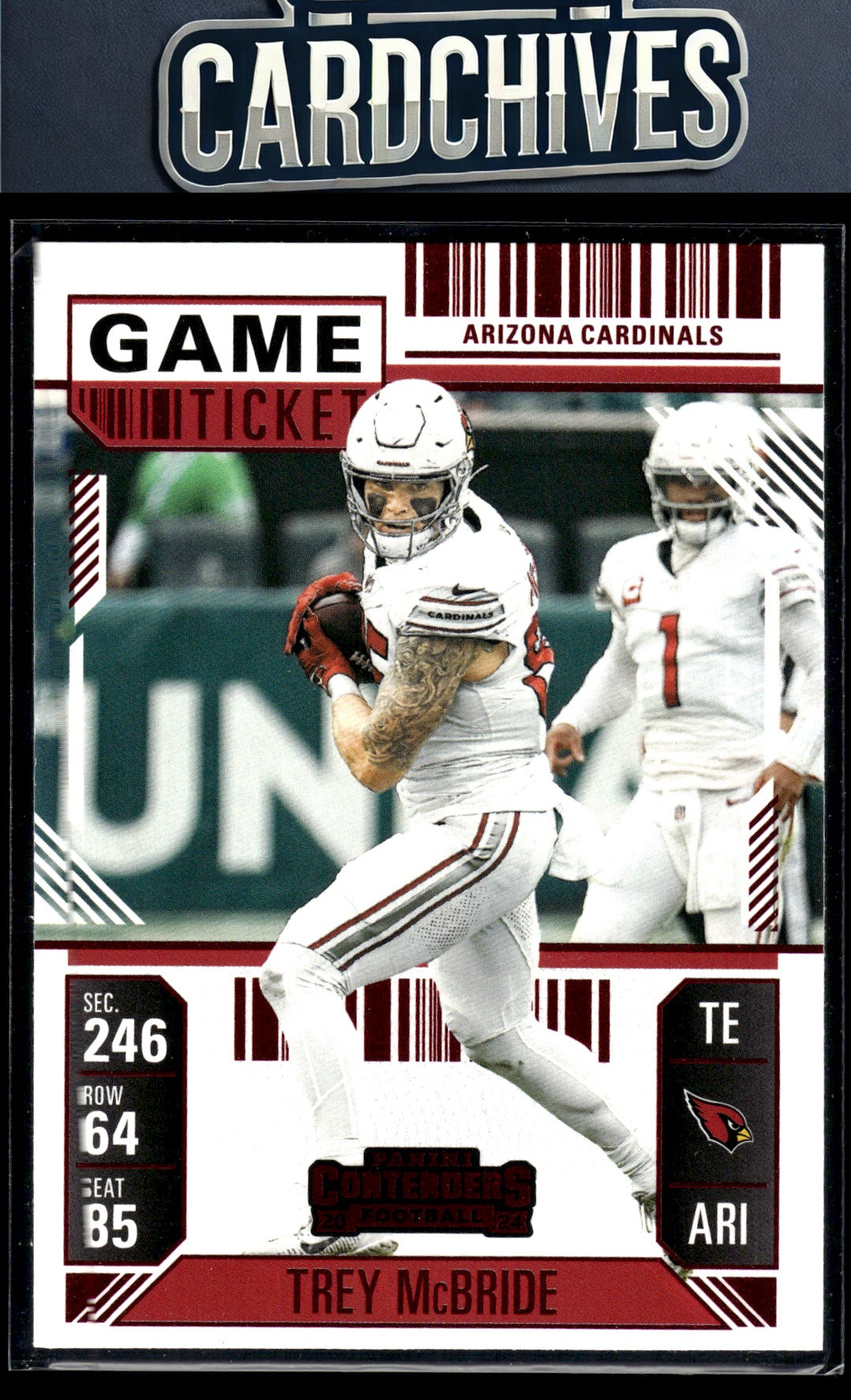 Trey McBride 2024 Panini Contenders #1 Game Ticket Red