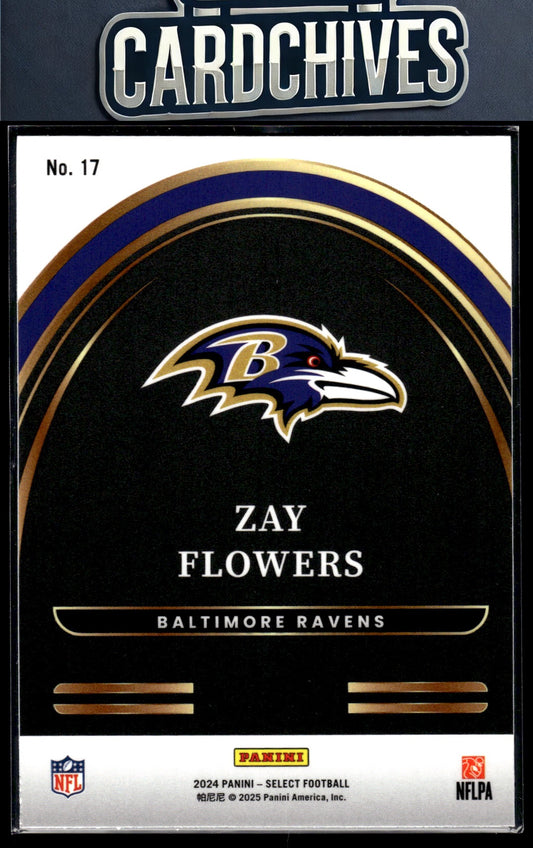 Zay Flowers 2024 Panini Select #17 Select Future