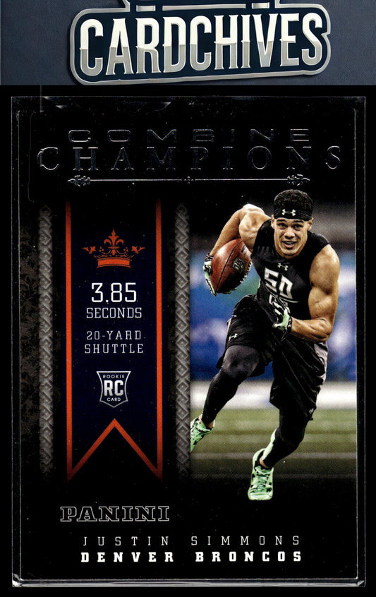 Justin Simmons 2016 Panini #15 Combine Champions