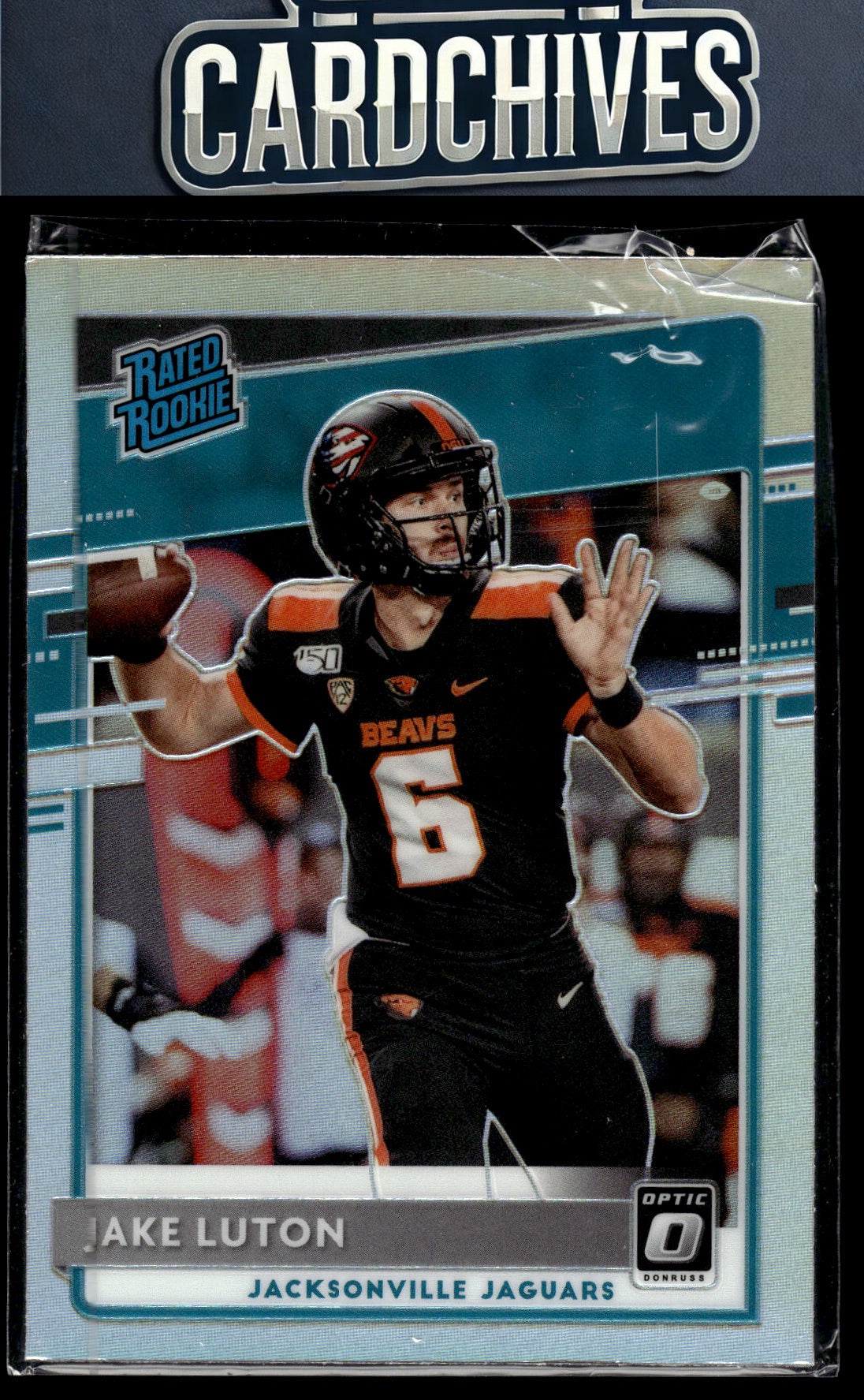 Jake Luton 2020 Donruss Optic #194 Holo Rookie RC