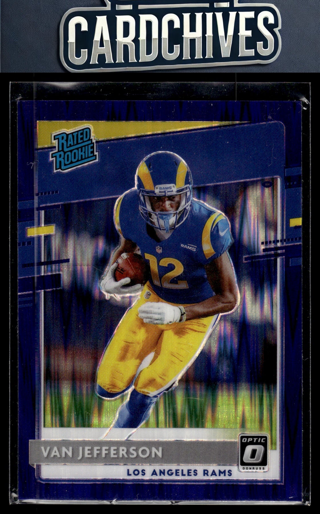 Van Jefferson 2020 Donruss Optic #176 Purple Shock Rookie RC