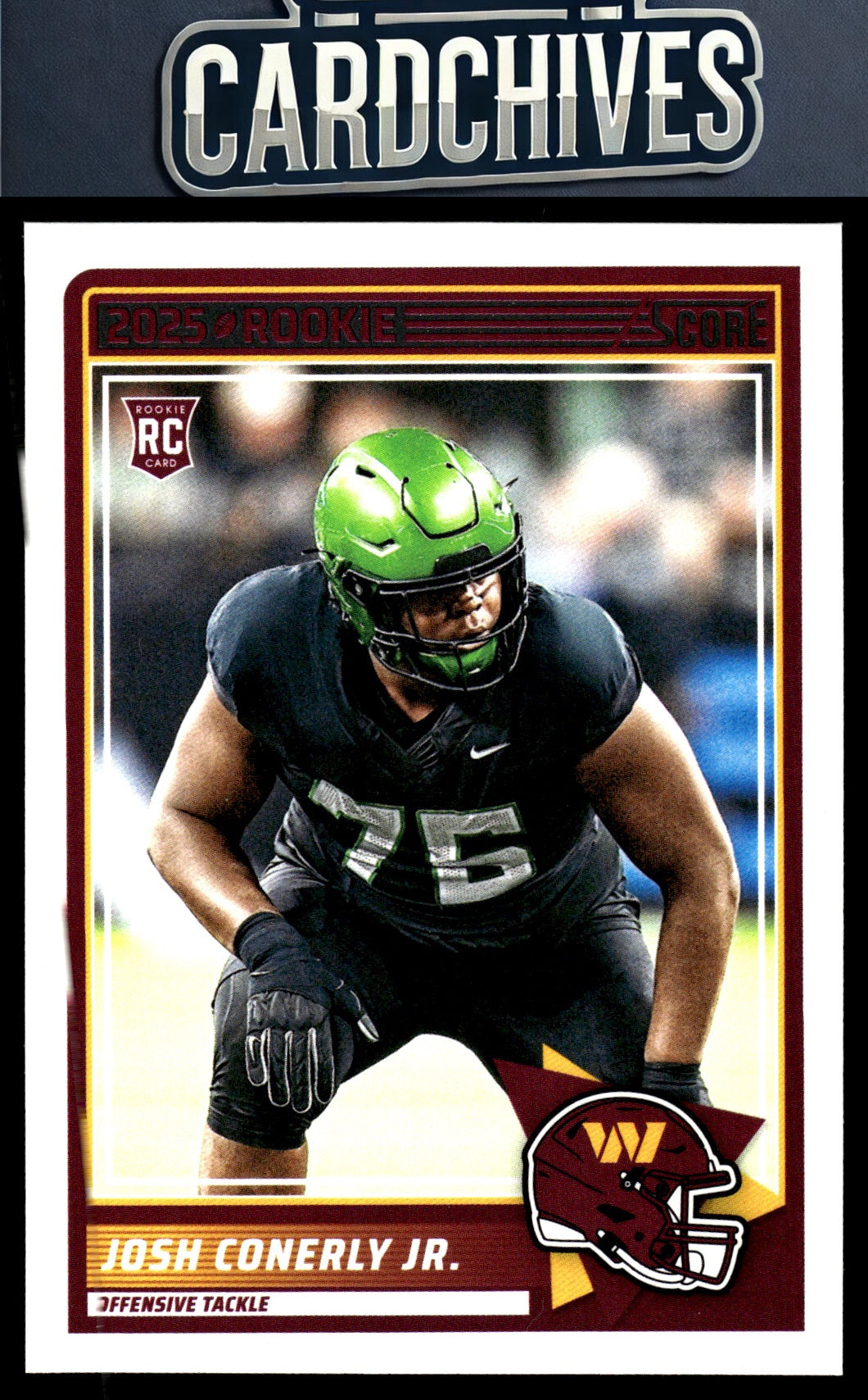 Josh Conerly Jr. 2025 Score #100 Rookie RC
