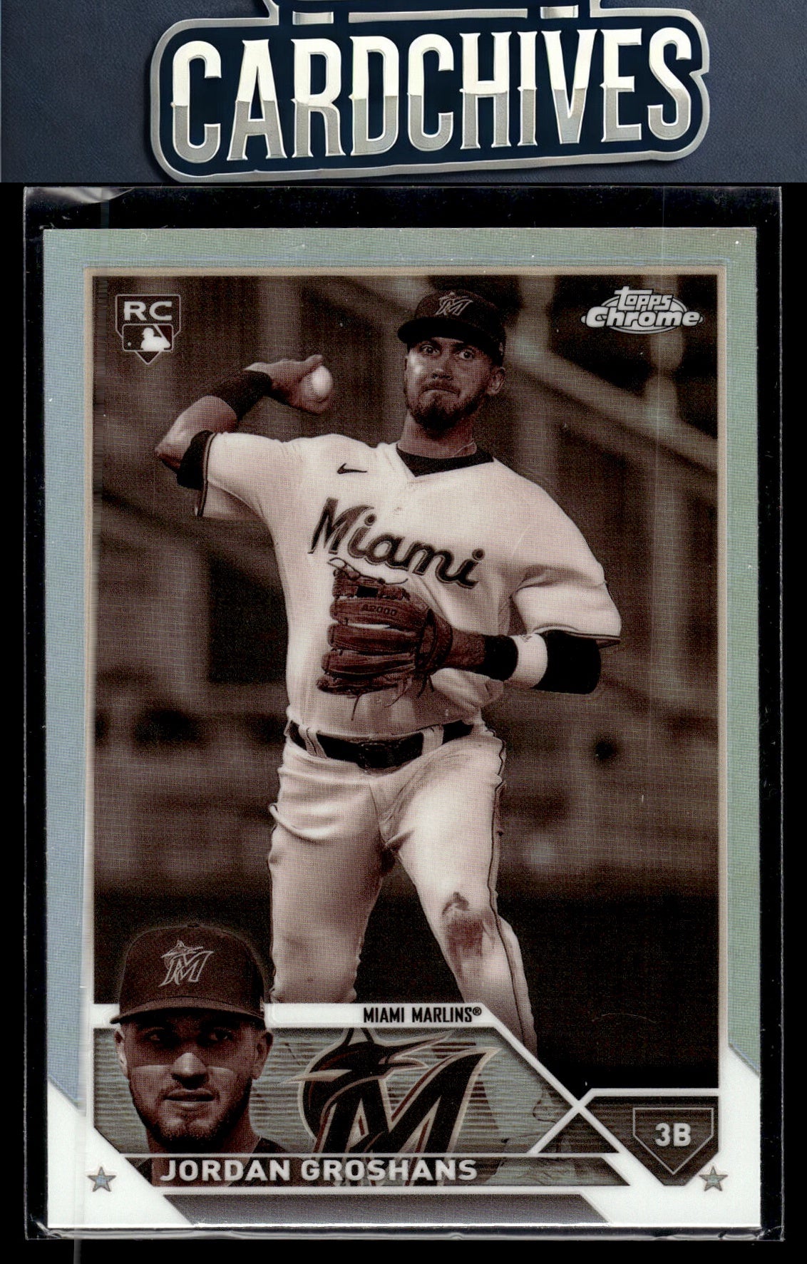 Jordan Groshans 2023 Topps Chrome #9 Sepia Refractors