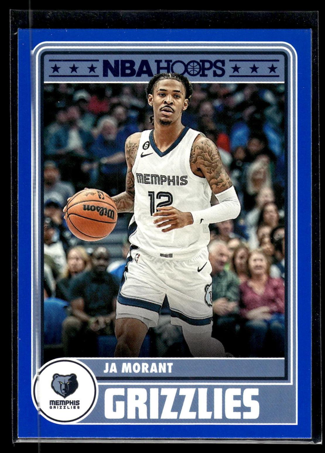 Ja Morant 2023-24 Hoops #281 Blue