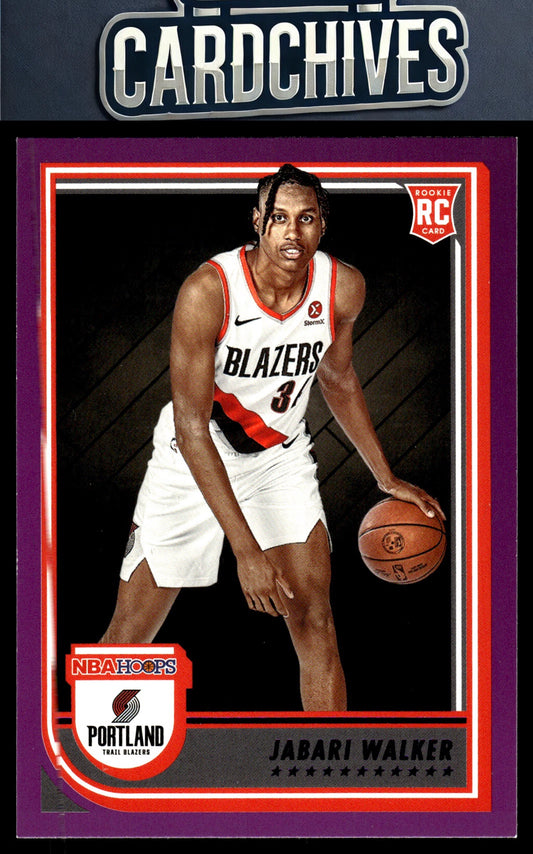 Jabari Walker 2022-23 Hoops #273 Purple Rookie