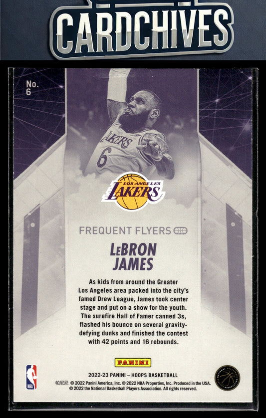 LeBron James 2022-23 Hoops #6 Frequent Flyers