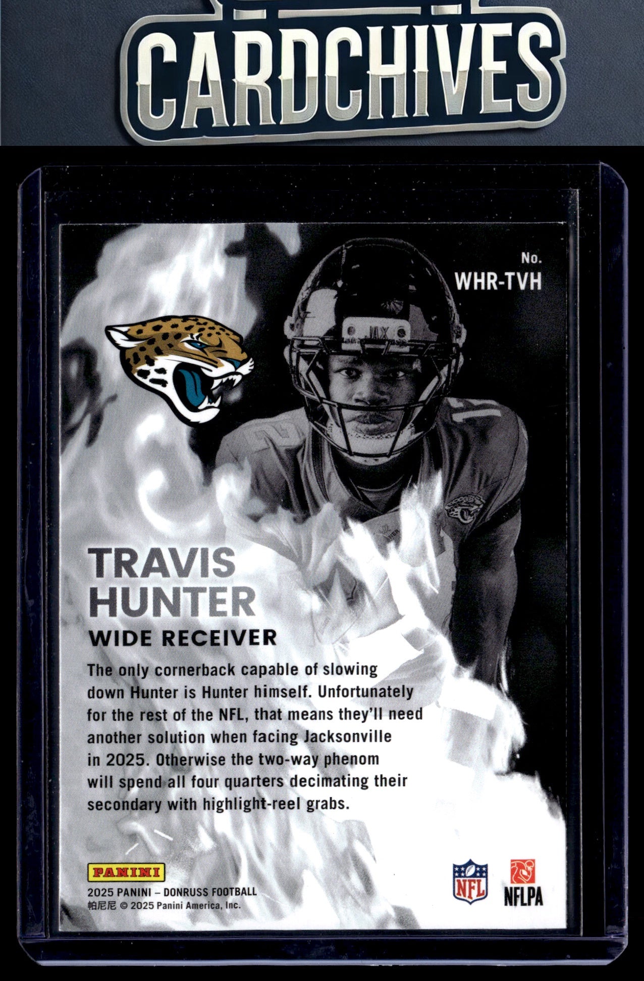 Travis Hunter 2025 Donruss #WHR-TVH White Hot Rookies