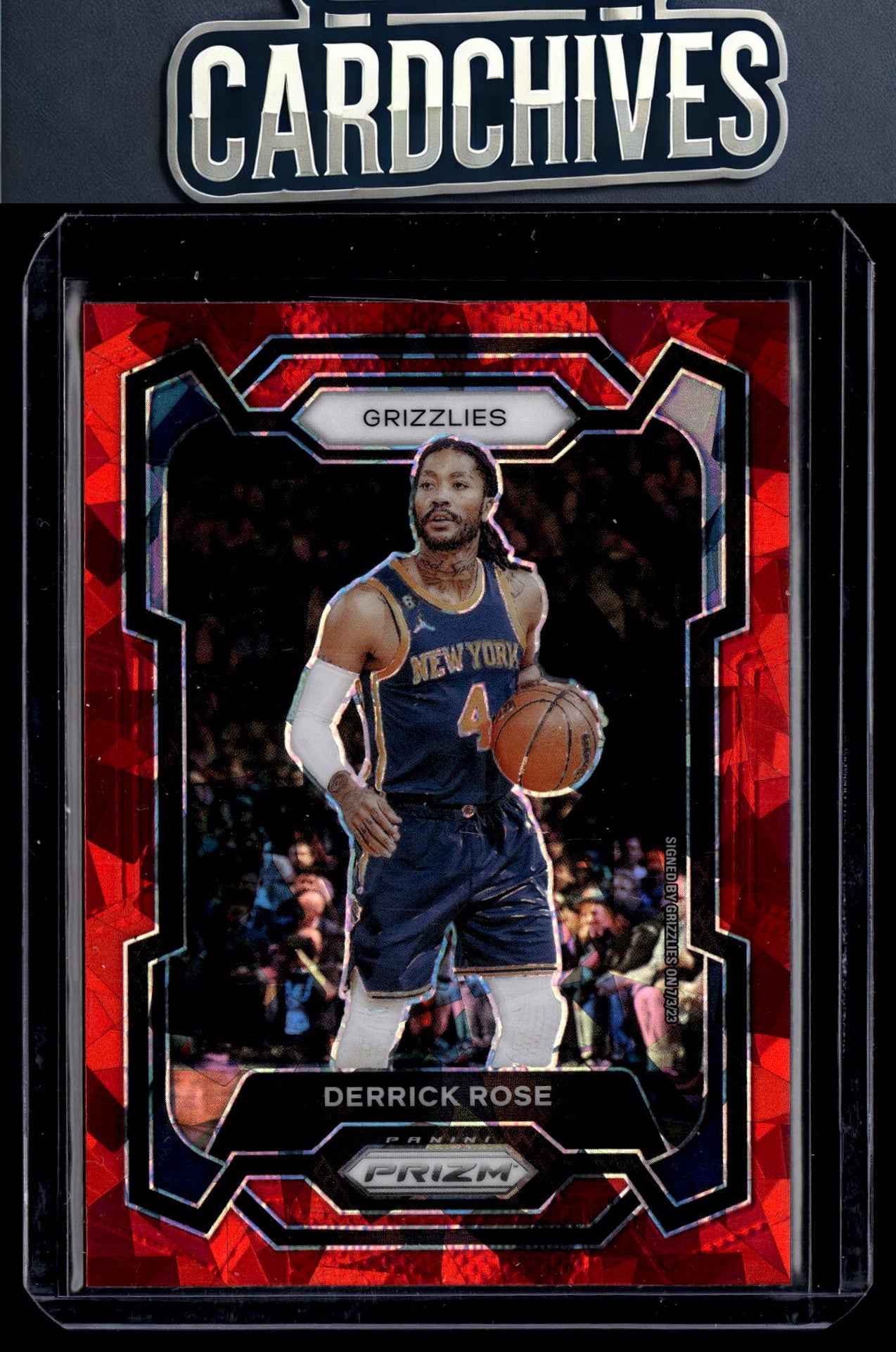 Derrick Rose 2023-24 Panini Prizm #272 Prizms Red Ice