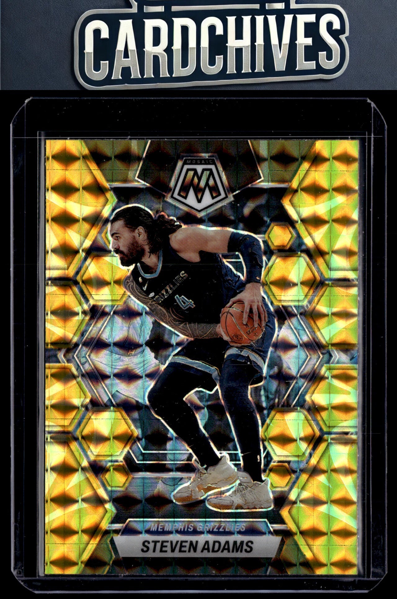 Steven Adams 2022-23 Panini Mosaic #140 Reactive Yellow