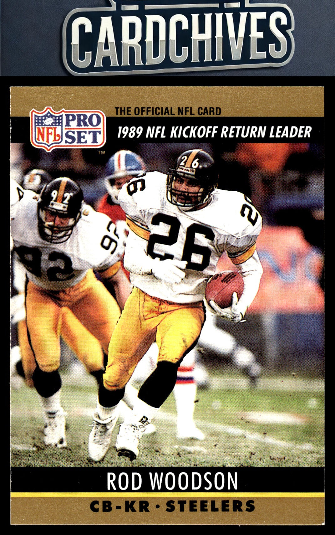 Rod Woodson 1990 Pro Set FACT Cincinnati #16